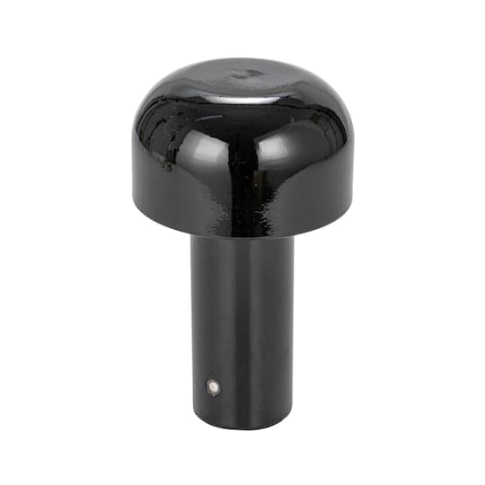 Hello Honey® 8.25" Black Round Metal LED Rechargeable Table Lamp Set, 2ct.